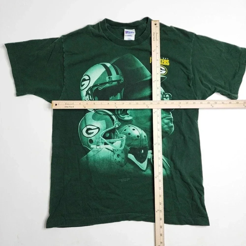 Vintage Green Bay Packers Vince Lombardi Big Graphic Shirt Size Large Pro Player - Picture 3 of 4
